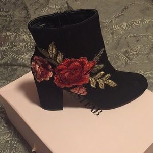 Floral booties